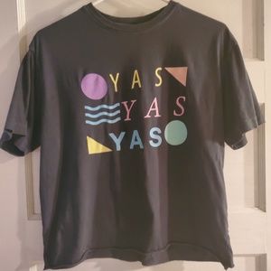 80s inspired Screen tee. "YAS!"
